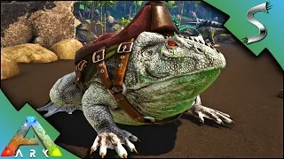 BEELZEBUFO TAMING! HUNTING FOR CEMENTING PASTE WITH MY ALBINO FROG - Ark: Survival Evolved [S4E12]