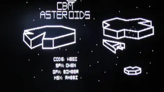 COMMODORE 64  ASTEROIDS HOMEBREW FACE OFF