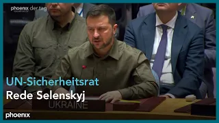 Wolodymyr Selenskyj spricht vor UN-Sicherheitsrat