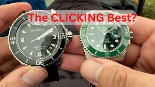 Blancpain Fifty Fathoms vs Rolex Submariner | Battle of the CLICKS!