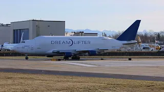 747 Dreamlifter Takeoff From PAE To IAB