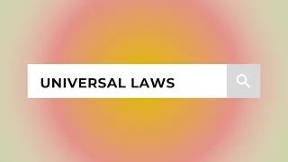 Introduction to Universal Laws: Guiding Principles of the Cosmos