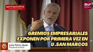 Presidente de ADEX explica a estudiantes de San Marcos por qué Perú debe exportar más valor agregado