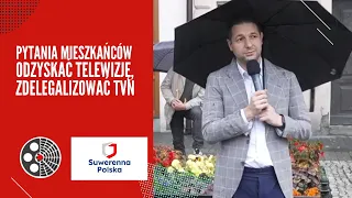 Odzyskać telewizję, zdelegalizować TVN: Patryk Jaki odpowiada mieszkańcom Strumienia