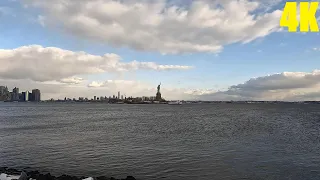 4K Walk in New Jersey - Liberty State Park
