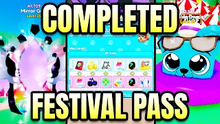 Completed The Festival Event Pass in Pet Catchers (Roblox)