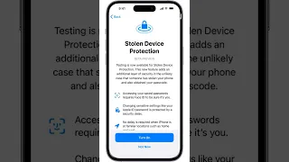 #Apple’s iOS 17.3: The new stolen device protection shielding you from #iPhone thieves #shorts