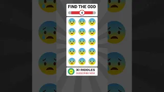 FIND THE ODD EMOJI OUT #352 #shorts #puzzle #riddles #viral #emoji #emojichallenge #xiriddles