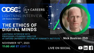 The Ethics Of Digital Minds with Professor Nick Bostrom