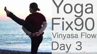 30 Minute Yoga Flow Vinyasa Practice Day 3 (Bird Of Paradise) | Fightmaster Yoga Videos