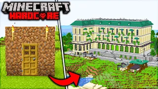 I BUILD A MANSION in Minecraft Hardcore (Hindi)