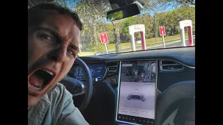 RANGE ANXIETY | Watch My TESLA Battery Die Just Out Of SuperCharger Reach While Towing