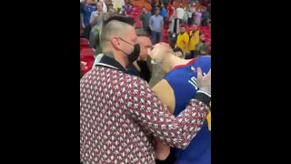 Jokic brothers hug after win #nba #shorts