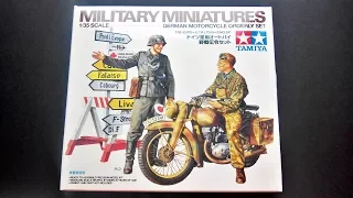 Inbox Review - Tamiya Kit #35241, German Motorcycle Orderly Set