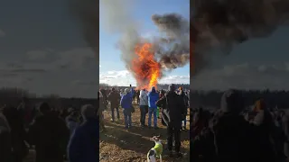 Масленица 2019. Никола-Ленивец.  Сожжение Бастилии.