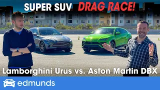 Lamborghini Urus vs. Aston Martin DBX | Exotic SUV Showdown & Drag Race | 0-60 Performance & More