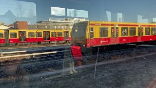 Поездка по Берлину на электричке/Traveling around Berlin by train