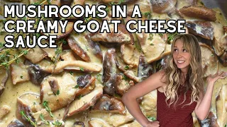 Creamy Mushrooms In A Goat Cheese Sauce Recipe