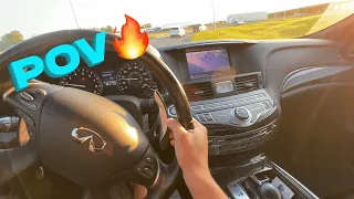 POV INFINITI M37S DRIVE + FLAMES