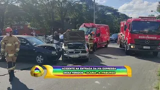 ACIDENTE NA ENTRADA DA VIA EXPRESSA DEIXA FERIDOS   - OLARIA -  N.  FRIBURGO 19 05 21