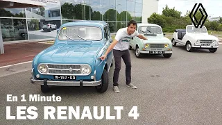 Les Renault 4 en 1 minute