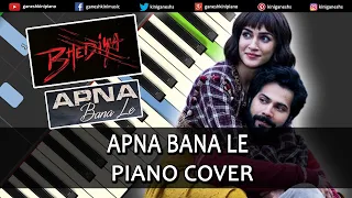 Apna Bana Le Piano Cover Bhediya | Piano Tutorial Hindi Music Song | Instrumental Chords Ganesh Kini