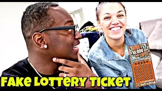 COUPLES FAKE LOTTERY TICKET PRANK ON DAD!!!!!