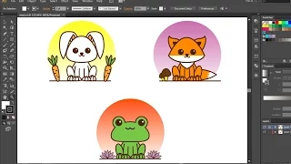 How to Creat Easy Cute Animals Using Adobe Illustrator