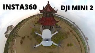 Insta360 ONE X2 on the DJI Mini 2 using a bracket from Taobao | Flying my drone in China