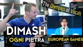 Vocal Coach Reacts to DIMASH  Ogni Pietra  2nd European Games in Minsk