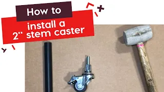 How To Install a 2" Stem Caster | tinktube