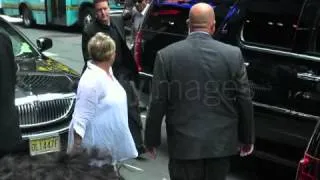 Jeremy Renner arrives at Good Morning America in New York