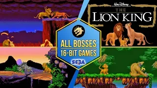The LION KING – All Bosses / Король лев – Все Боссы | Sega 16-bit | Mega Drive/Genesis