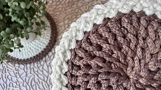 The simplest and most beautiful binding for a carpet or napkin! Crocheting...
