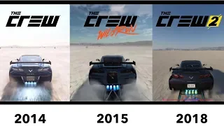 The Crew vs The Crew WildRun vs The Crew 2 - graphics & sound comparison