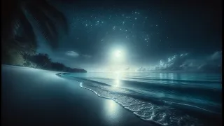 4K Calm Ocean Night Breeze Sounds