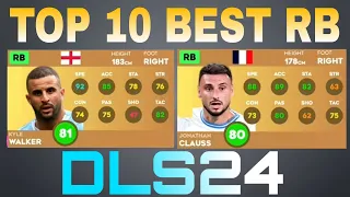 😱TOP10 BEST RIGHT BACK (RB) PLAYERS IN DLS 24 | ft- dalot Carvajal, trippiee, clauss, hakimi, Arnold