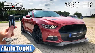 780HP Ford Mustang GT SUPERCHARGED REVIEW POV Test Drive on AUTOBAHN (NO SPEED LIMIT) by AutoTopNL