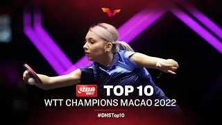 Top 10 Table Tennis points from #WTTChampions Macao 2022 | Presented by DHS