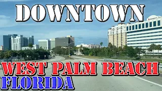 West Palm Beach - Florida - 4K Downtown Drive