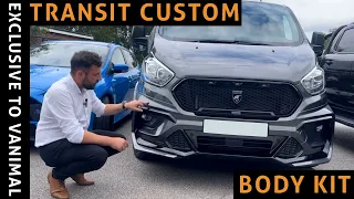 Ford Transit Custom Bespoke Magnetic Grey Predator Body Kit Conversion 😉😎