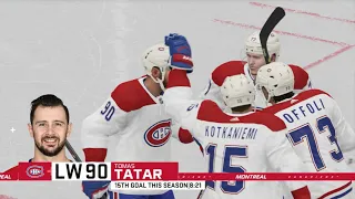 NHL 21 Season mode: Montreal Canadiens vs New Jersey Devils - (Xbox One HD) [1080p60FPS]