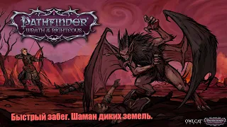 Pathfinder: Wrath of the Righteous.  FastRun. Шаман диких земель. Проходим игру за стрим