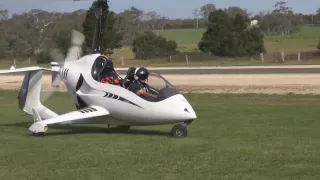 Flying Sean's Arrowcopter gyroplane for the first time