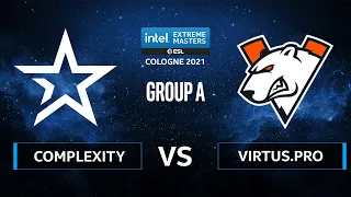 CS:GO - Virtus.pro vs Complexity [Dust2] Map 2 - IEM Cologne 2021 - Group A