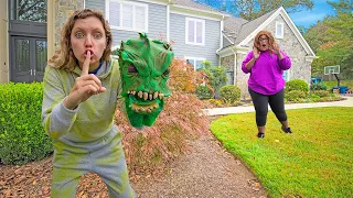 I am the Pond Monster!!! (UNDERCOVER for 24 Hours to Interview Mystery Neighbor Ellen)