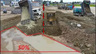 Good Project best video power DOZER  Pushing land Build a house New area
