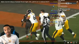FlightReacts Gets Salty REACTING to Myles Garret & Mason Rudolph Fight [ Steelers vs Browns ]