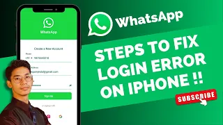 WhatsApp - Fix Login Error on iPhone !