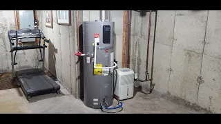 DIY Rheem Hybrid Water heater complete installation. From gas to hybrid.